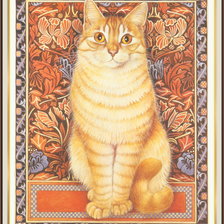 Оригинал схемы вышивки «Рыжий кот» (№976332)