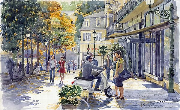 Акварель № 14 - архитектура, картина, искусство, живопись - оригинал