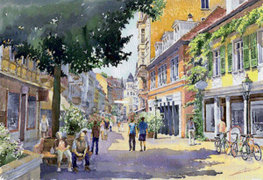 Акварель № 16 - картина, архитектура, искусство, живопись - предпросмотр