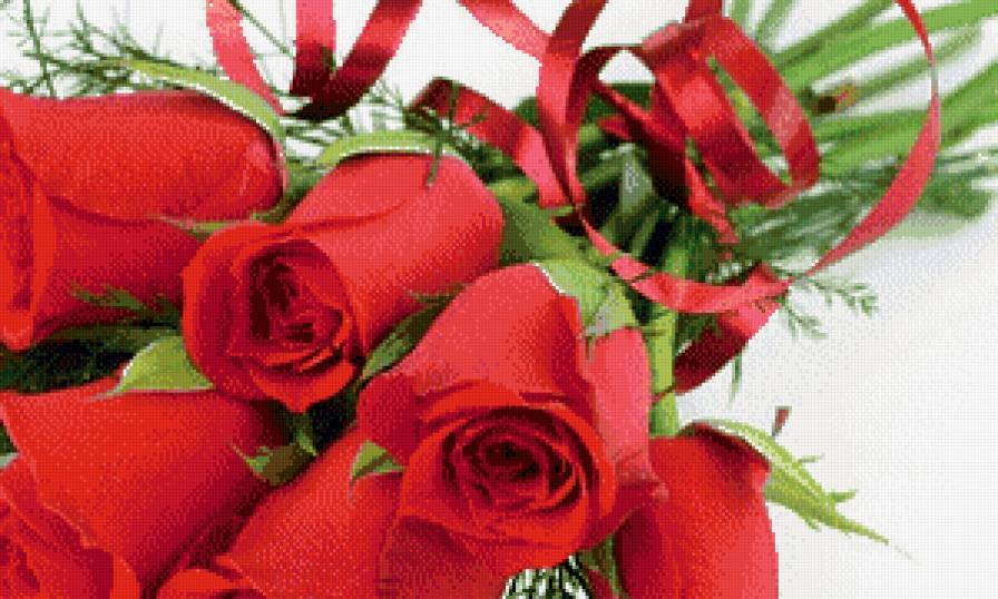 Букет роз - растение, цветок, роза - предпросмотр