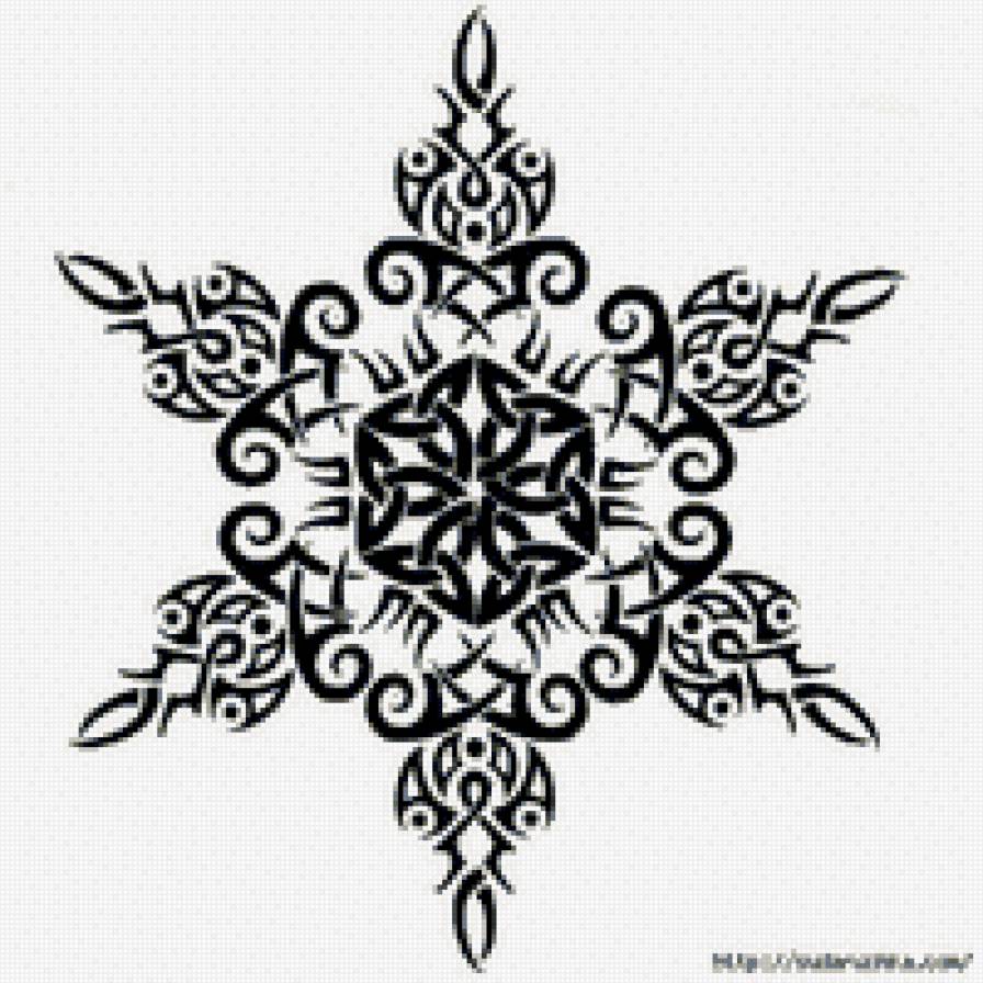 Тату - черное белое, тату - предпросмотр