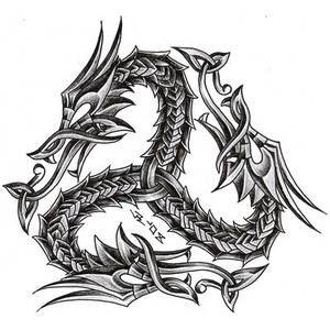 Тату - тату, черное белое - оригинал