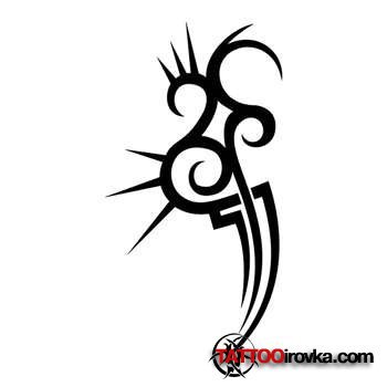 Тату - черное белое, тату - оригинал