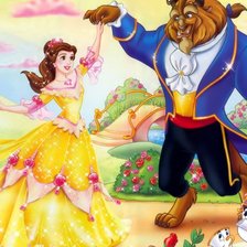 Схема вышивки «Красавица и Чудовище»