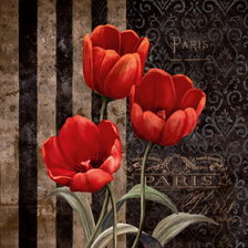 Оригинал схемы вышивки «тюльпаны» (№977692)