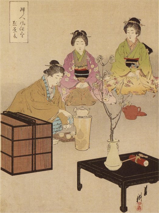 Чайная церемония. Рисунок - рисунок, церемония, чай, азия - оригинал