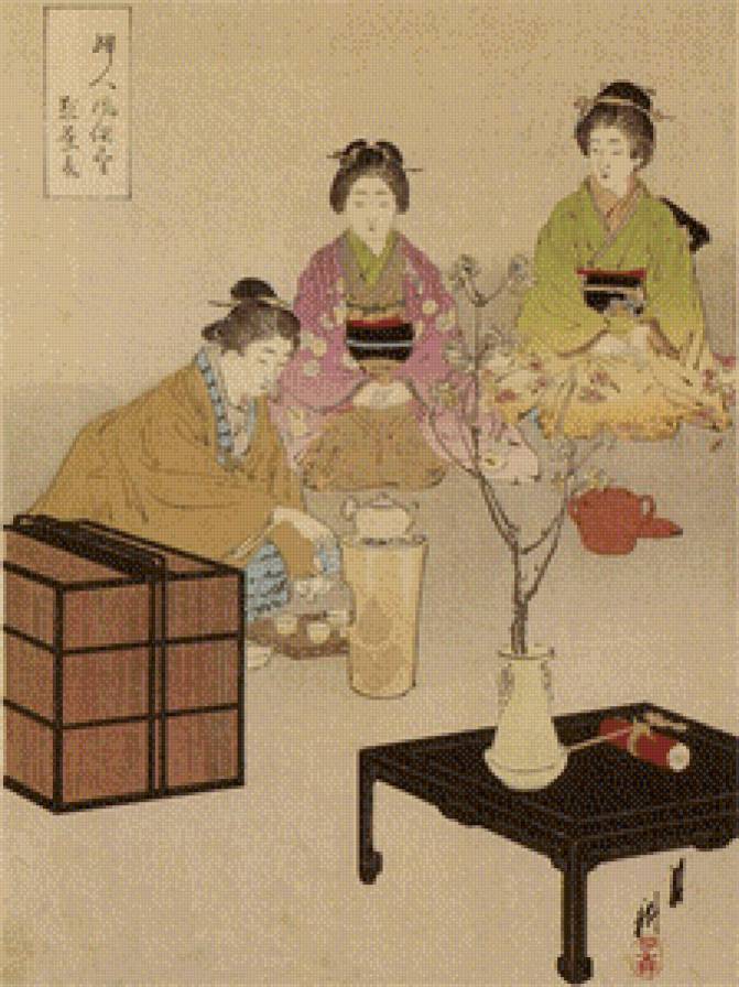 Чайная церемония. Рисунок - рисунок, азия, церемония, чай - предпросмотр