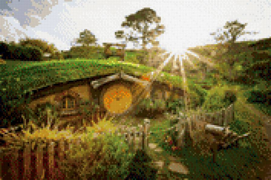 The Shire - landscape, shire, lord of the rings, hobbit, средиземье - предпросмотр