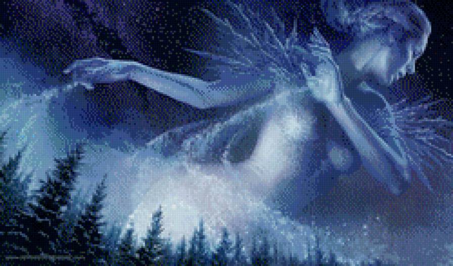 Снежная королева - магия, девушка, зима - предпросмотр