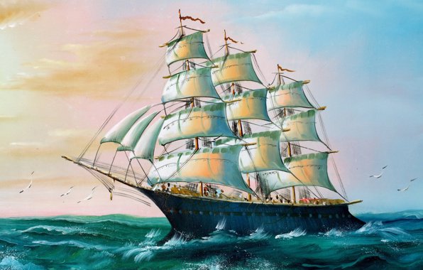 Корабль - корабль, море - оригинал
