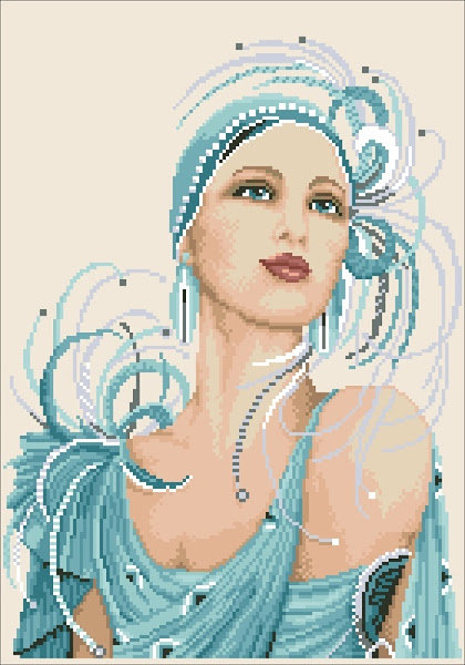 Девушка в голубом - оригинал