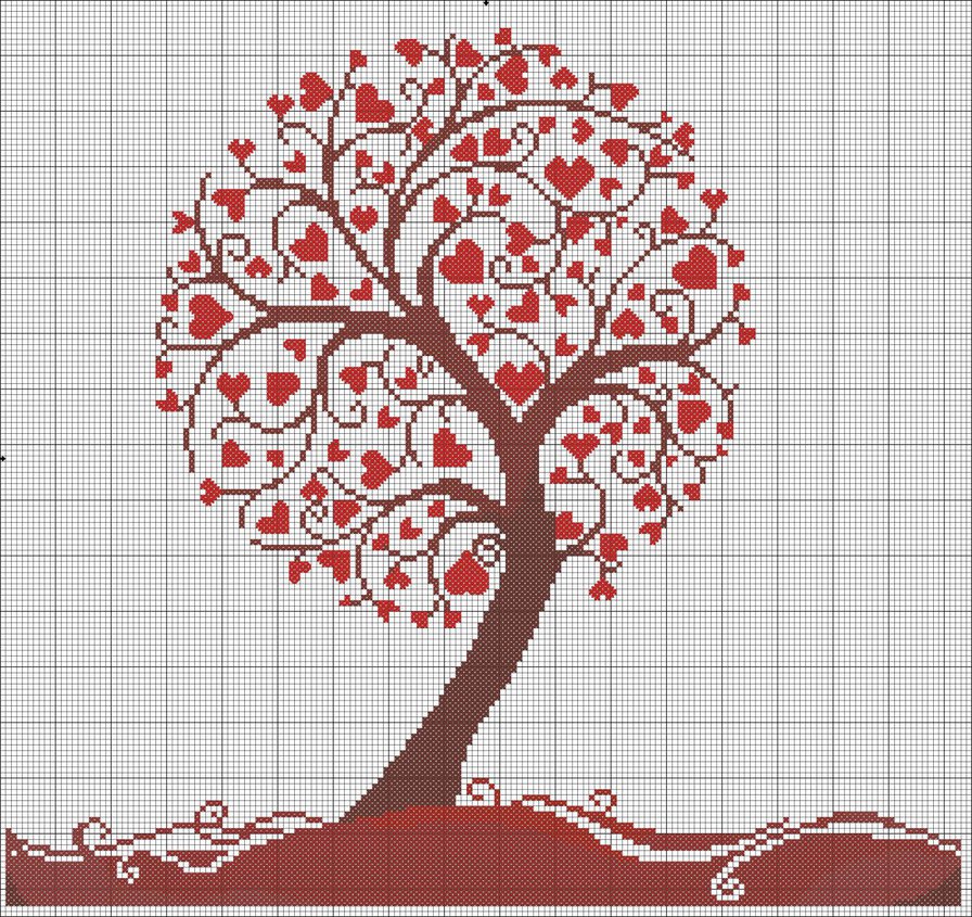 Дерево любви 5 цветов - оригинал