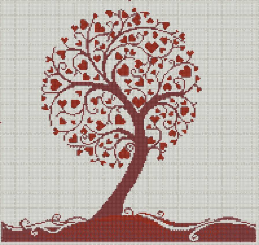 Дерево любви 5 цветов - предпросмотр