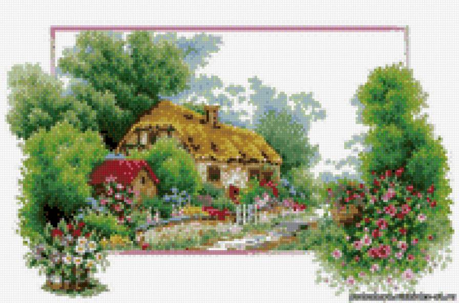 Цветы у дома2 - предпросмотр