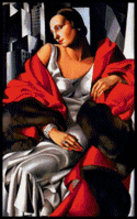 Лемпицки 1 - дама. живопись, красота - предпросмотр