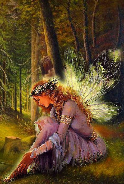 Лесная фея - девушка, фэнтези - оригинал