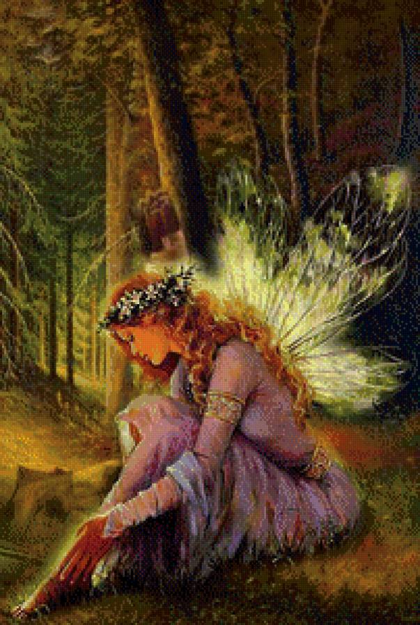 Лесная фея - девушка, фэнтези - предпросмотр