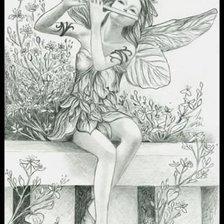 Схема вышивки «Фея со флейтой»