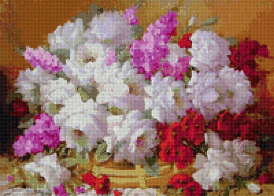 Корзина роз - корзина, розы - предпросмотр