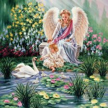 Схема вышивки «Ангел»