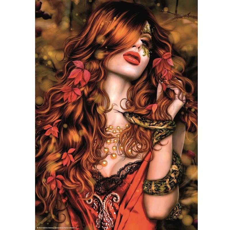 Девушка со змеей - оригинал