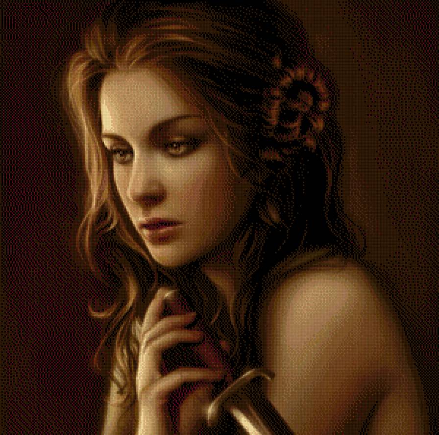 Девушка с кинжалом - предпросмотр