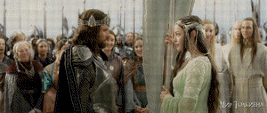 Арагорн и Арвен - арагорн, гондор, властелин колец, эльфы, арвен - предпросмотр