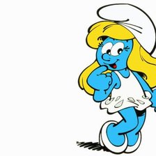 Схема вышивки «Смурфета»