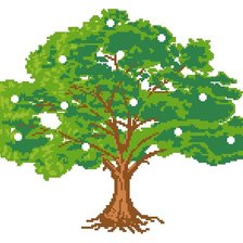 Оригинал схемы вышивки «Денежное дерево» (№980946)