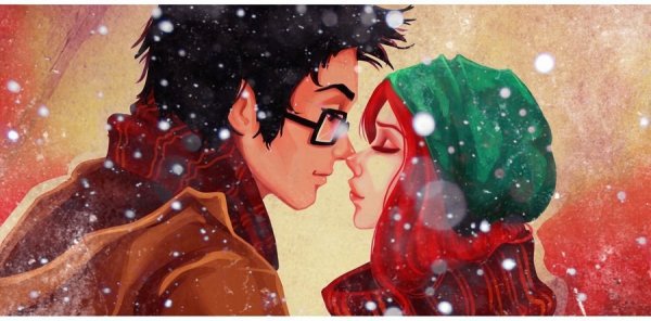 Джеймс и Лили - любовь, зима, люди - оригинал