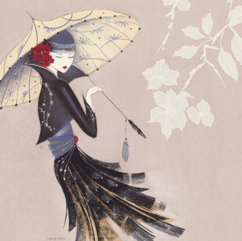 китайский мотив - девушка, китай - оригинал