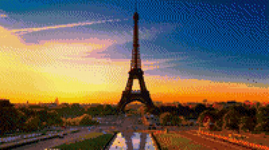 Париж - париж, пейзаж, эйфелева башня - предпросмотр
