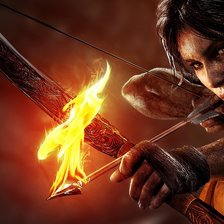 Схема вышивки «Лара Крофт»