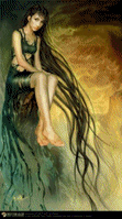 дриада3 - девушка, дриада, сказка, фэнтези - предпросмотр