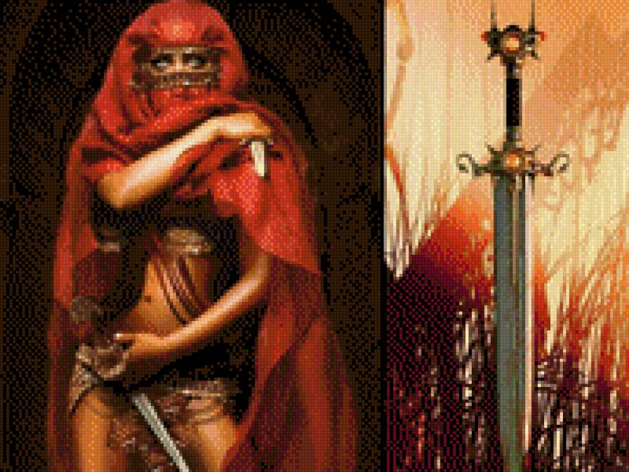 восток - дело тонкое - девушка, воин, оружие - предпросмотр