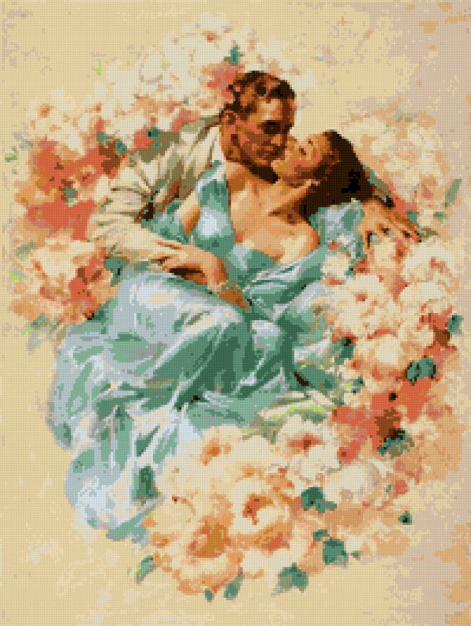 Винтажная пара - любовь, романтика, он и она, пара - предпросмотр