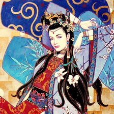 Оригинал схемы вышивки «Восточная принцесса» (№983191)