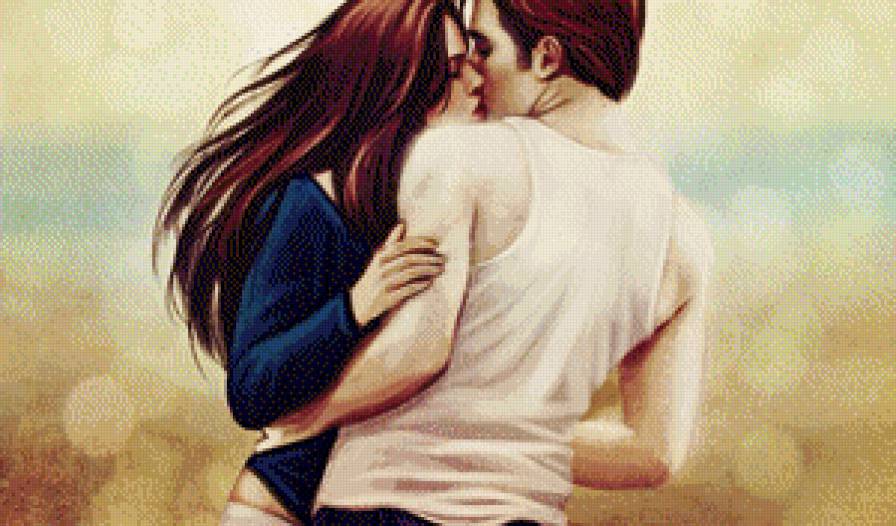 Эдвард и Белла поцелуй - сага, белла, сумерки, поцелуй, эдвард - предпросмотр