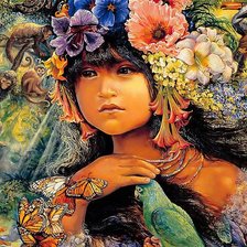 Схема вышивки «Девочка»