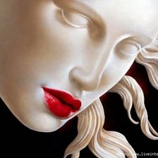 Схема вышивки «Красная помада»