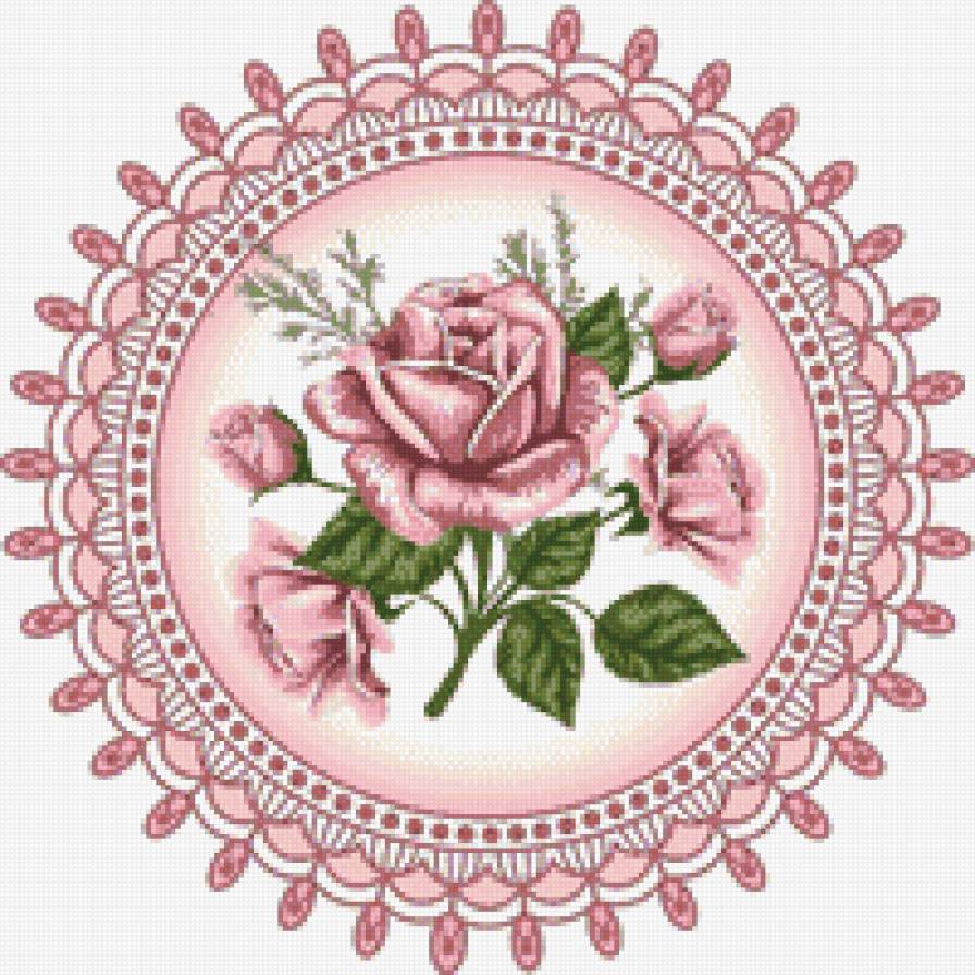 Салфетка роза - салфетки, розы - предпросмотр