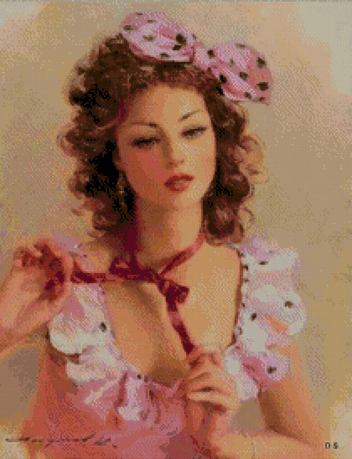 Девушка с бантом - девушка, красавица, она - предпросмотр