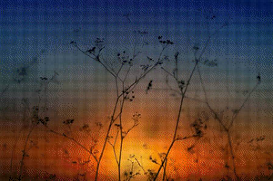 sunset - закат, пейзаж, природа - предпросмотр