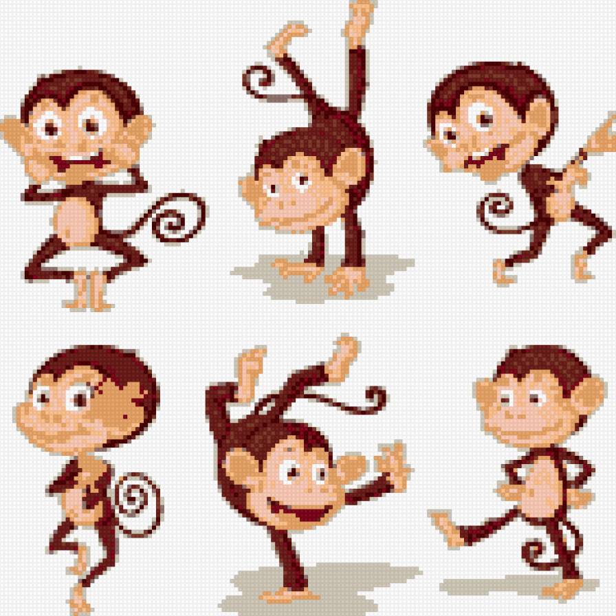 обезьянки - предпросмотр