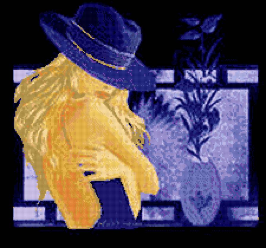 Девушка-14 - девушка, шляпа, она - предпросмотр