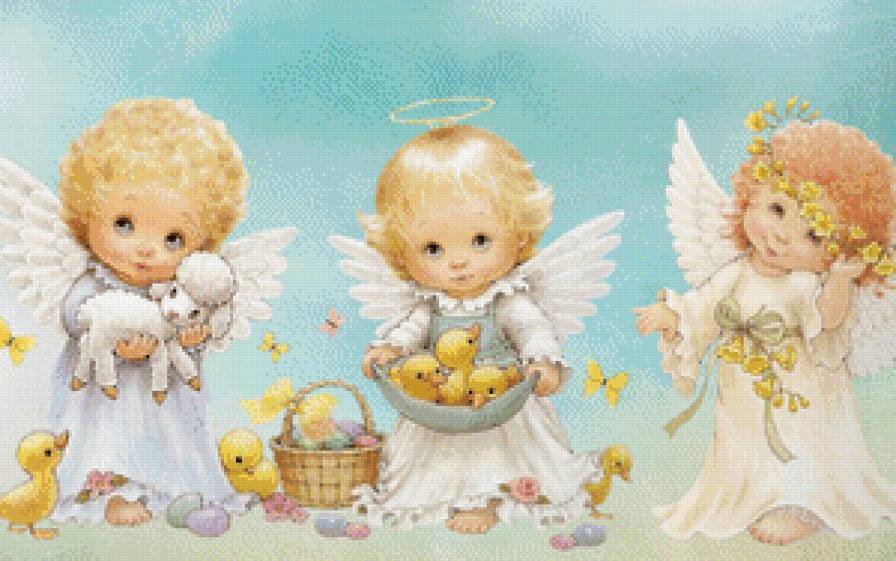Ангелочки - малыши, дети, ангел - предпросмотр