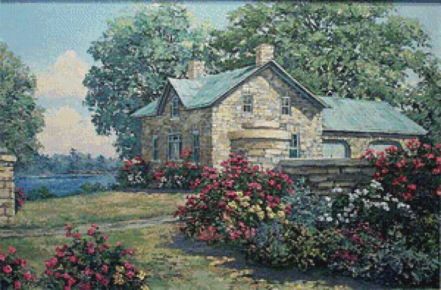 домик - пейзаж - предпросмотр