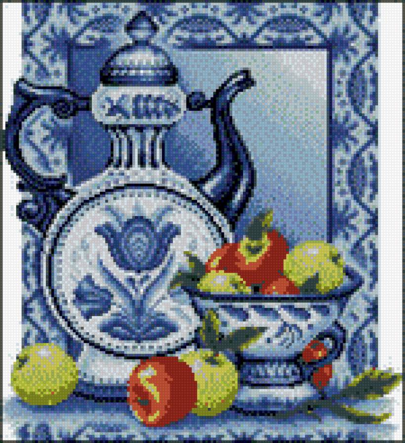 Натюрморт гжель - гжель, натюрморт - предпросмотр