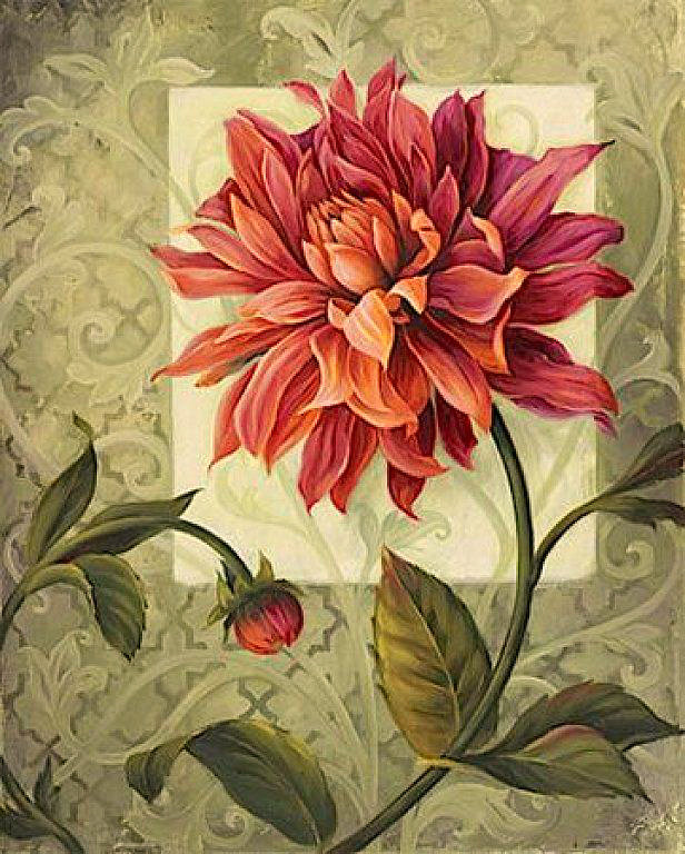 Серия "Цветы, букеты" - панно - оригинал