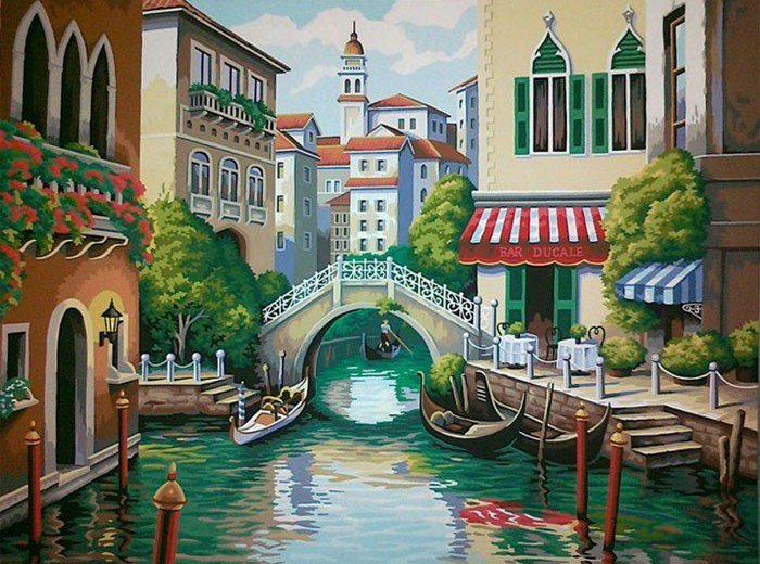 Венеция - городской пейзаж, пейзаж - оригинал